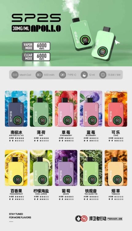 SP2S 12000口一次性拋棄式電子煙